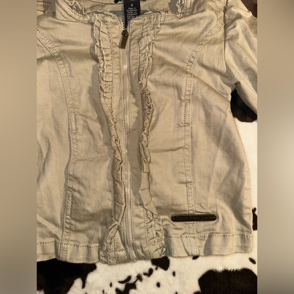 Girls Calvin Klein jean jacket - Picture 3 of 6